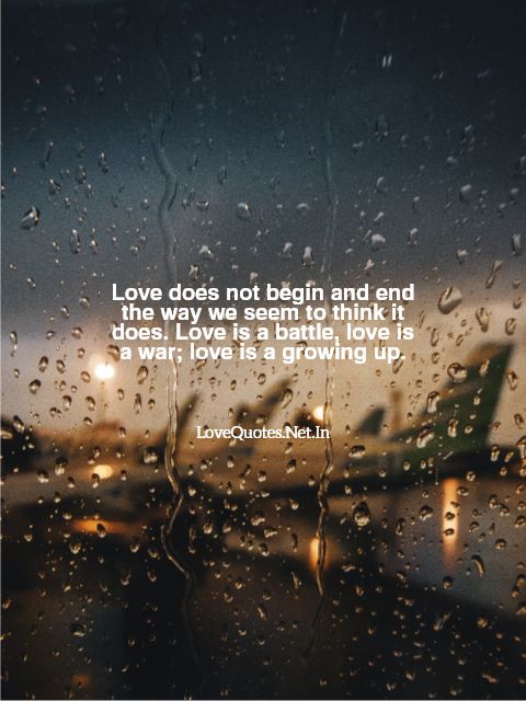 Love Does Not Begin And End