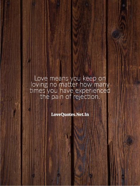 Love Means You Keep On Loving