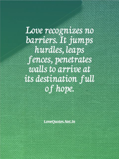 Love Recognizes No Barriers