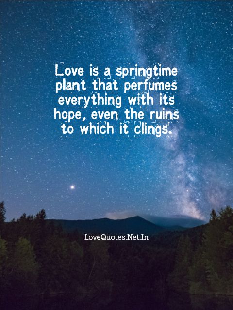 Love is a Springtime Plant