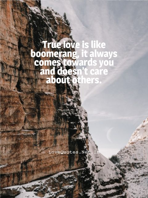 True Love Is Like Boomerang