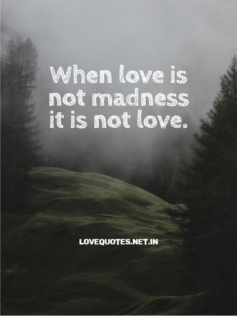 When Love Is Not Madness