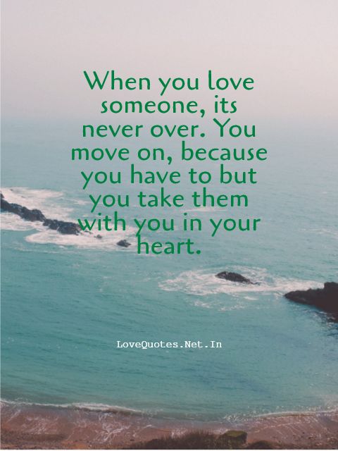 When You Love Someone, Its Never Over