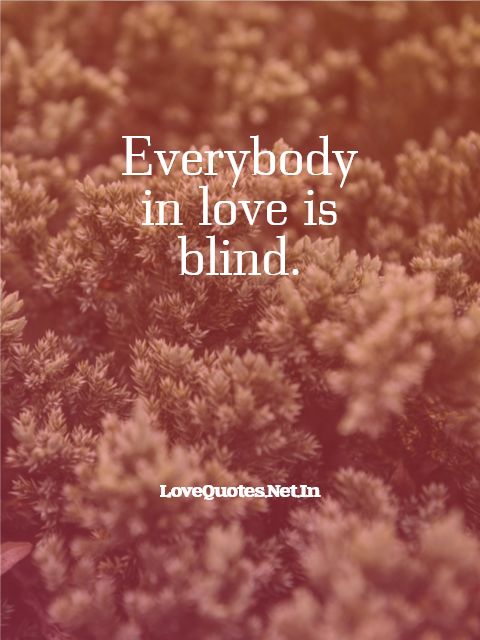 Everybody in Love is Blind