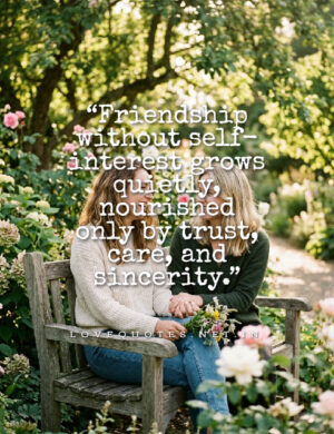 Friendship Without Self-Interest