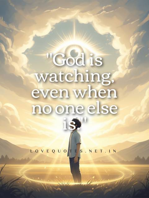 God is Watching Quotes
