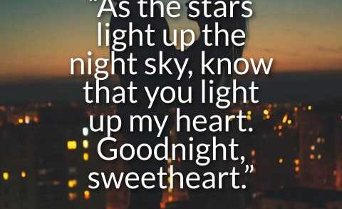 Good Night Message to My Sweetheart
