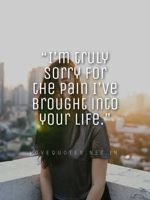 I Am Sorry Quotes for Hurting You