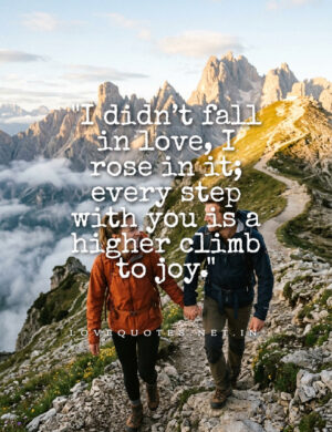 I Didn't Fall In Love, I Rose In It