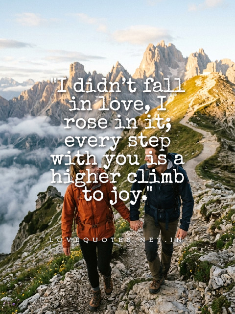 I Didn’t Fall in Love, I Rose in It
