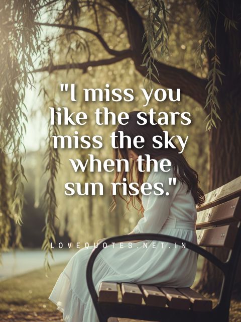 I Miss You Love Message