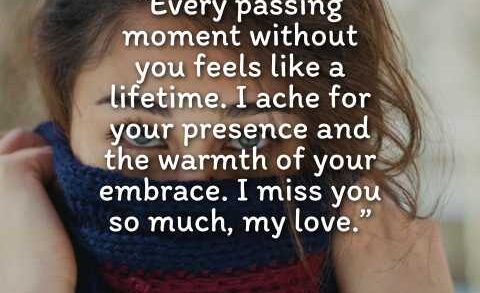 I Miss You Message for Her