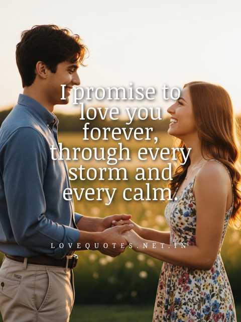 I Promise to Love You Forever Message