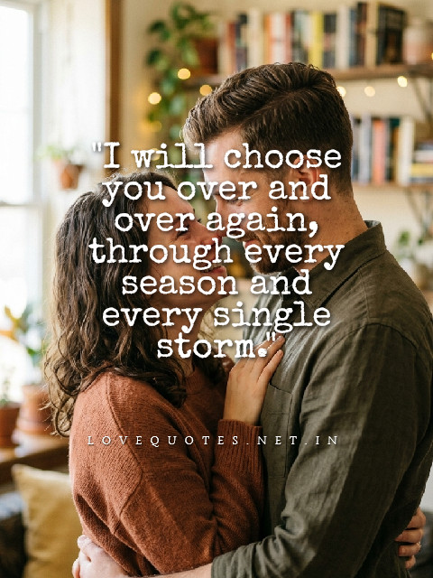 I Will Choose You Over and Over Again