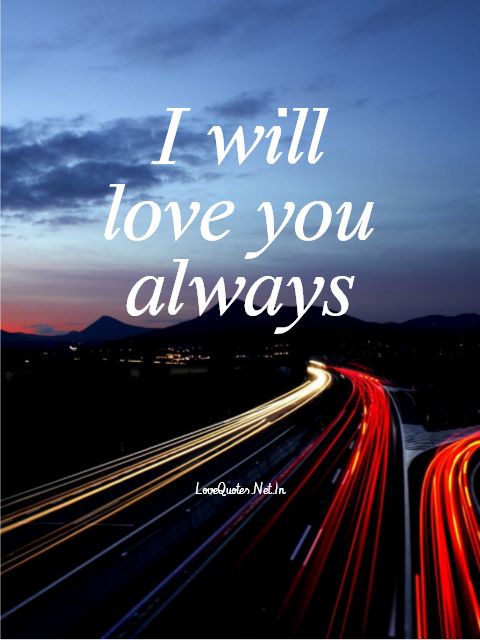 I Will Love You Always
