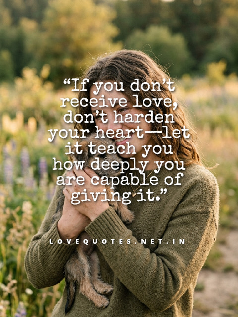 If You Don't Receive Love