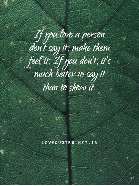 If You Love a Person