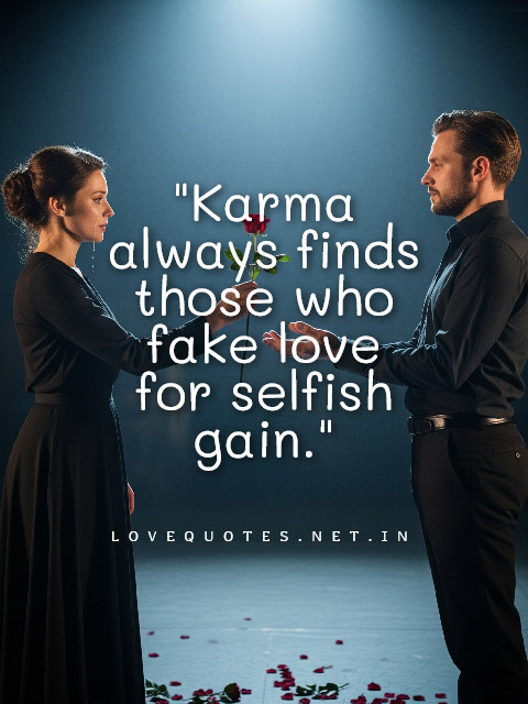 Karma Quotes on Fake Love