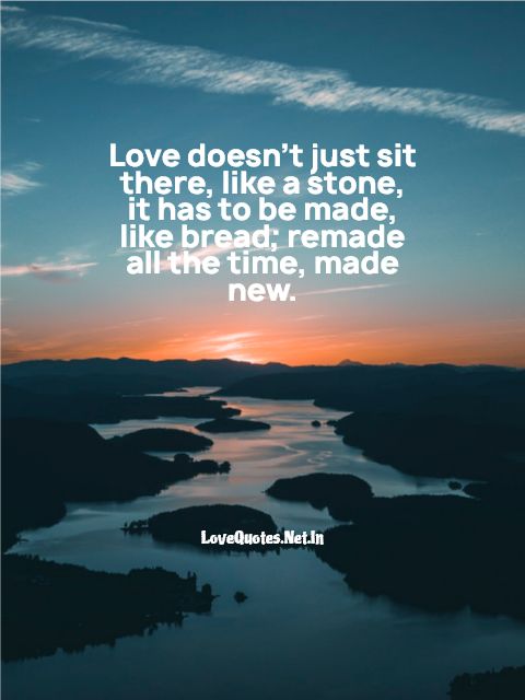 Love Doesn't Just Sit There