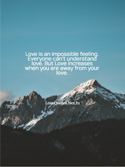 Love Is An Impossible Feeling