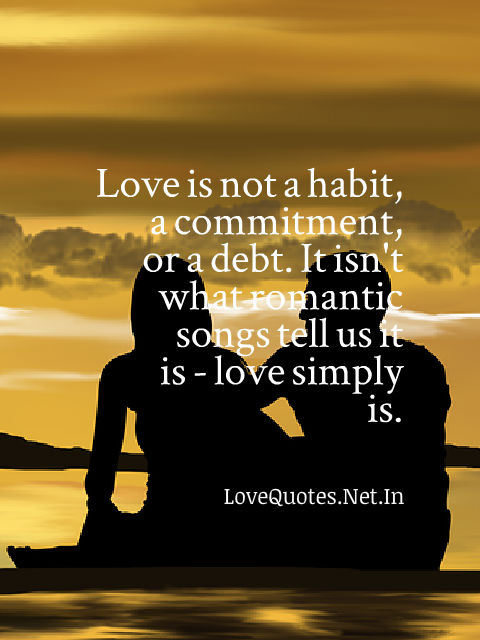 Love Is Not a Habit