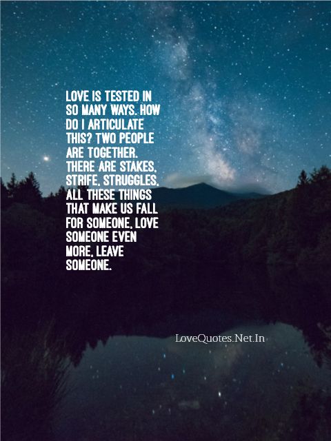 Love Is Tested In So Many Ways
