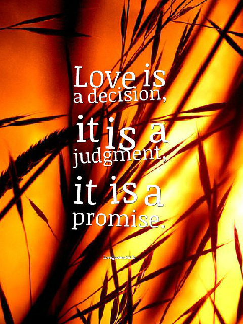 Love Is a Decision