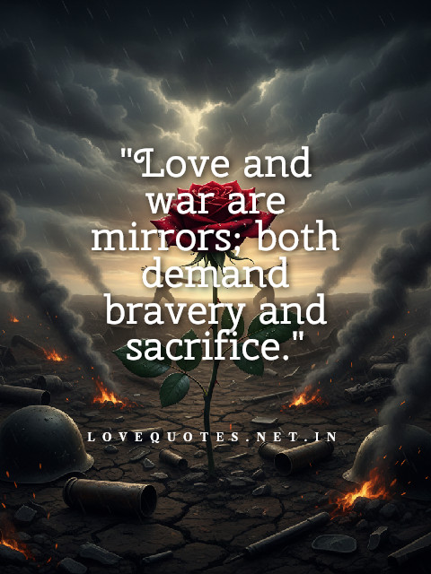 Love and War Quotes