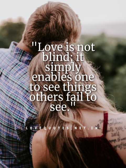 Love is Blind Quotes