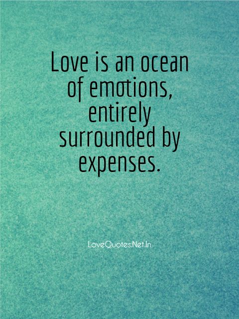 Love is an Ocean of Emotions