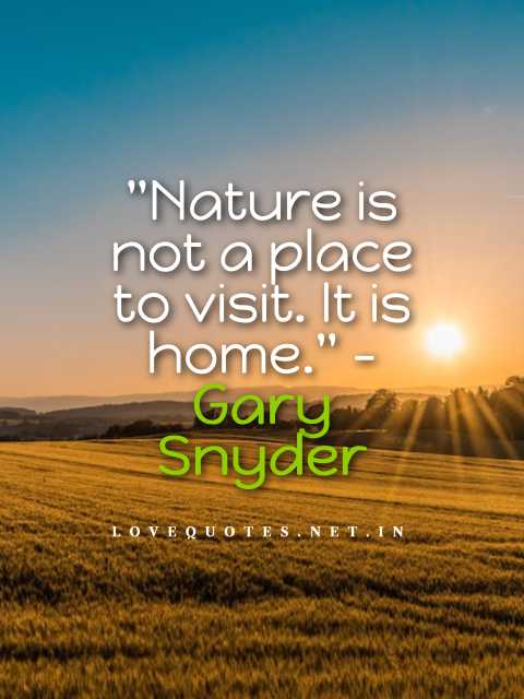 Quotes on Nature Love