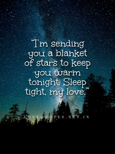 Romantic Good Night Message for Him