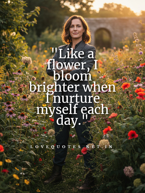 Self Love Flower Quotes