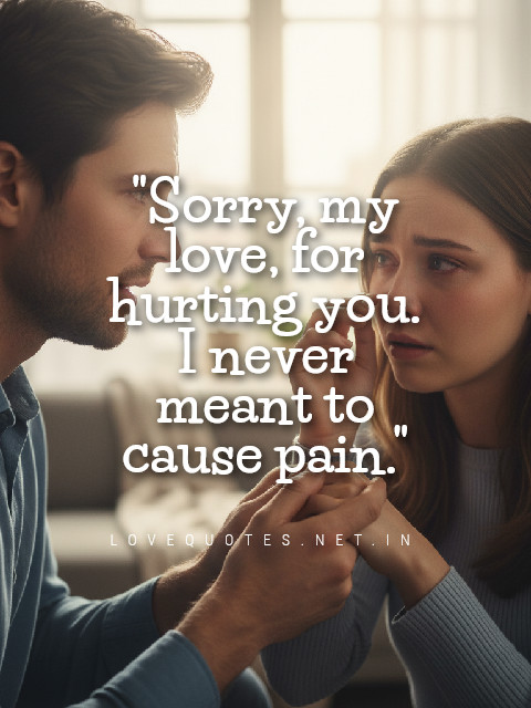 Sorry My Love Quotes