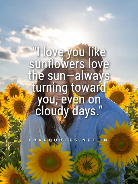 Sunflower Love Quotes