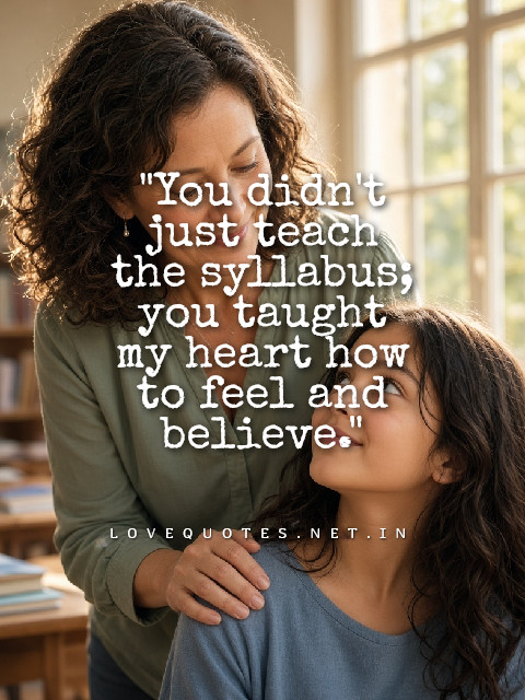 Thank Heart Touching Quotes for Teachers