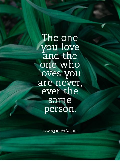 The One You Love