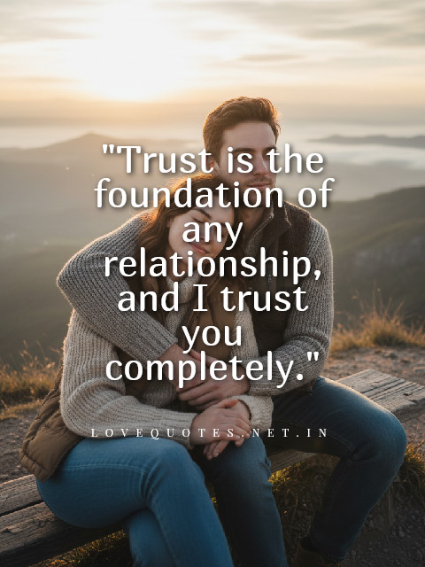 Trust Love Message for Him
