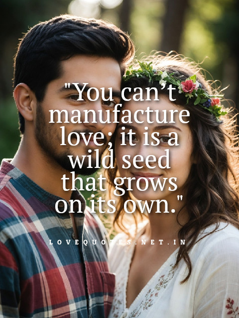 You Can’t Manufacture Love